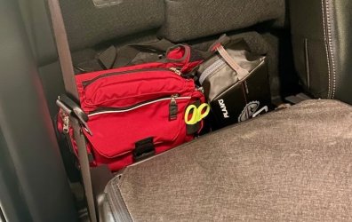 First aid kit mount