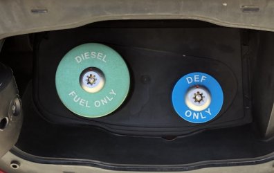 Ford Diesel Locking Fuel and DEF Caps