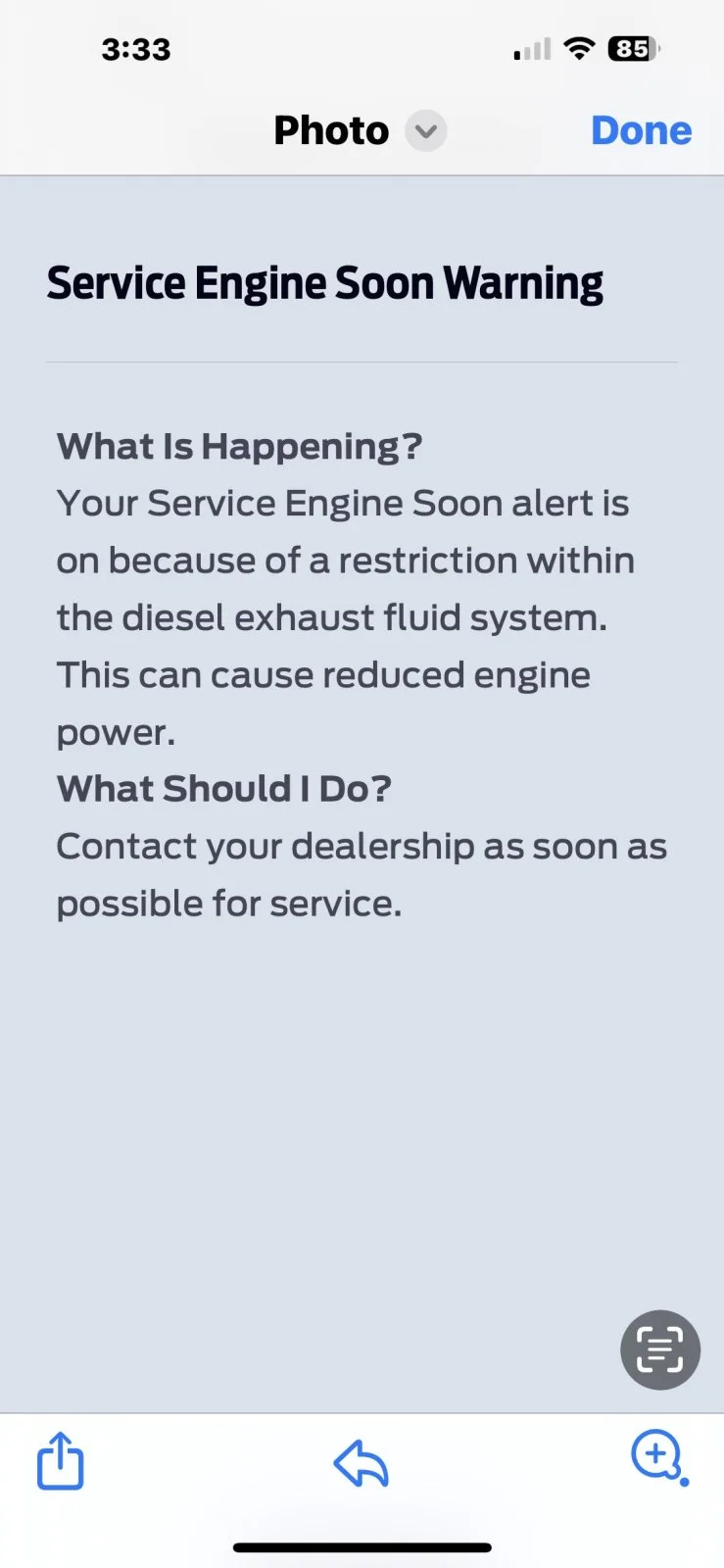 DEF warning 2.jpg | Ford Tremor Forum | Ford Super Duty