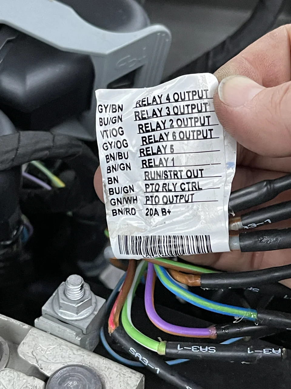 Upfitter Swtich Engine bay connections Large.png | Ford Tremor Forum ...